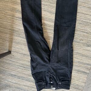 Reformation Black Skinny Jeans Sleek Fit